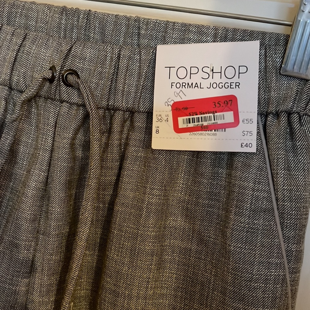 Topshop gray formal jogger - Picture 3 of 5
